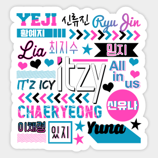 ITZY Collage Sticker